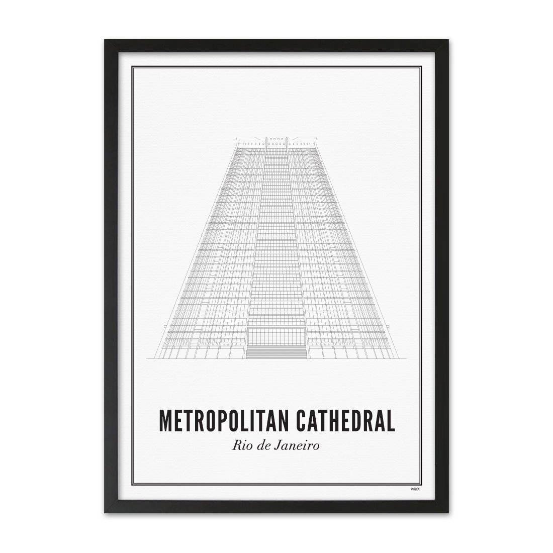 Poster von Rio de Janeiro - Metropolitan Cathedral | WIJCK.